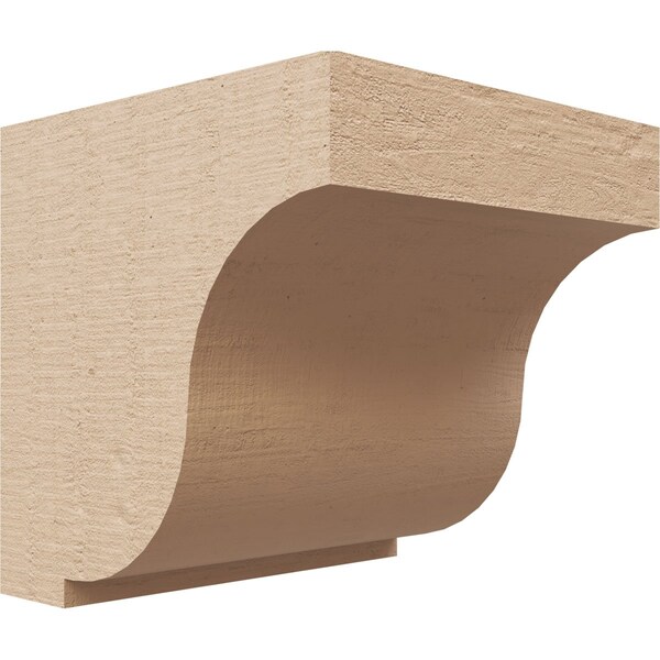 Ekena Millwork 5"W x 5"D x 5"H Wide Van Buren Rough Cedar Woodgrain TimberThane Corbel, Primed Tan CORUR05X05X05VANRCPR - main